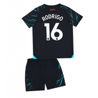 Manchester City Rodri Hernandez #16 3rd trikot Kinder 2023-24 Kurzarm (+ Kurze Hosen)